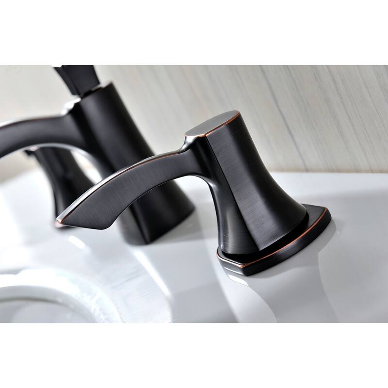 ANZZI Sonata 8-inch Widespread 2-handle Mid-arc Bathroom Faucet in Oil Rubbed Bronze