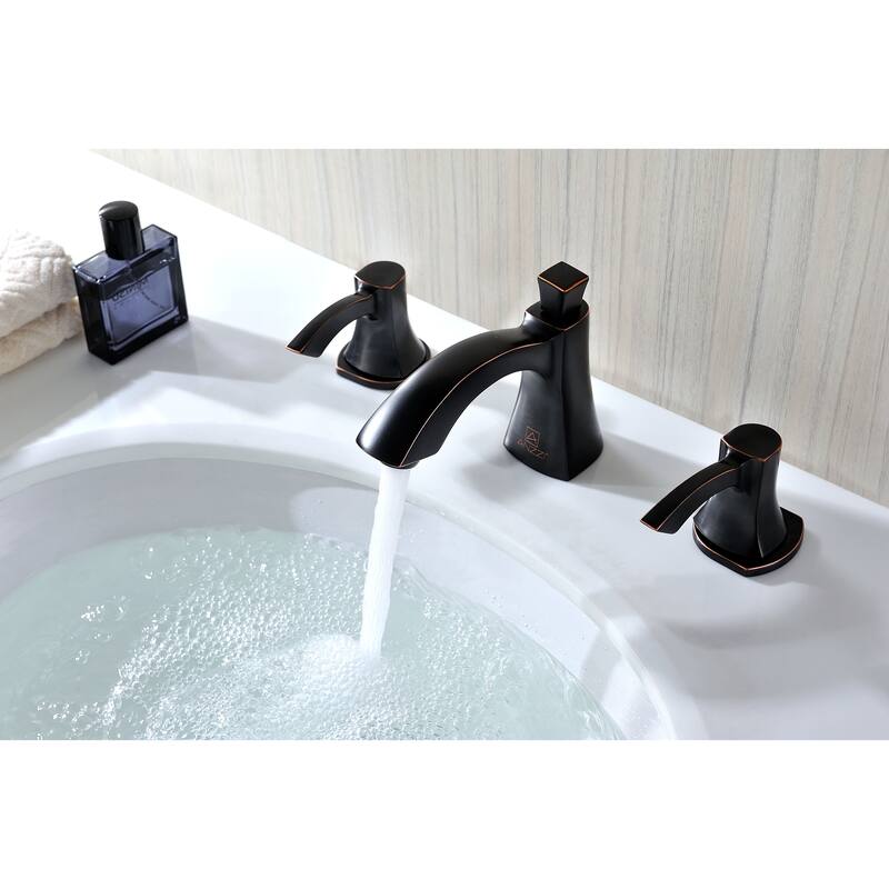 ANZZI Sonata 8-inch Widespread 2-handle Mid-arc Bathroom Faucet in Oil Rubbed Bronze