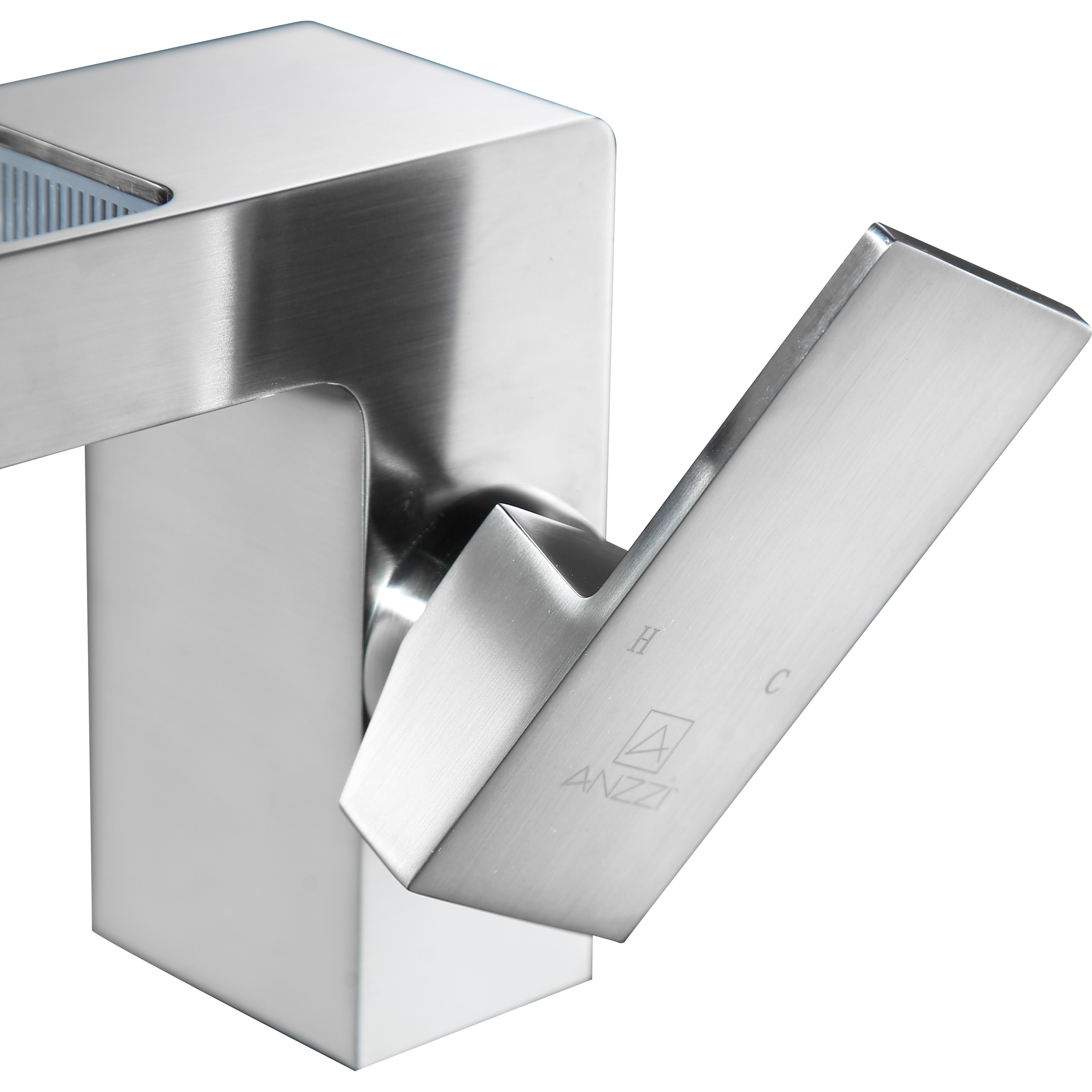 ANZZI Zhona Single Hole Single-handle Low-arc Bathroom Faucet in Brushed  Nickel