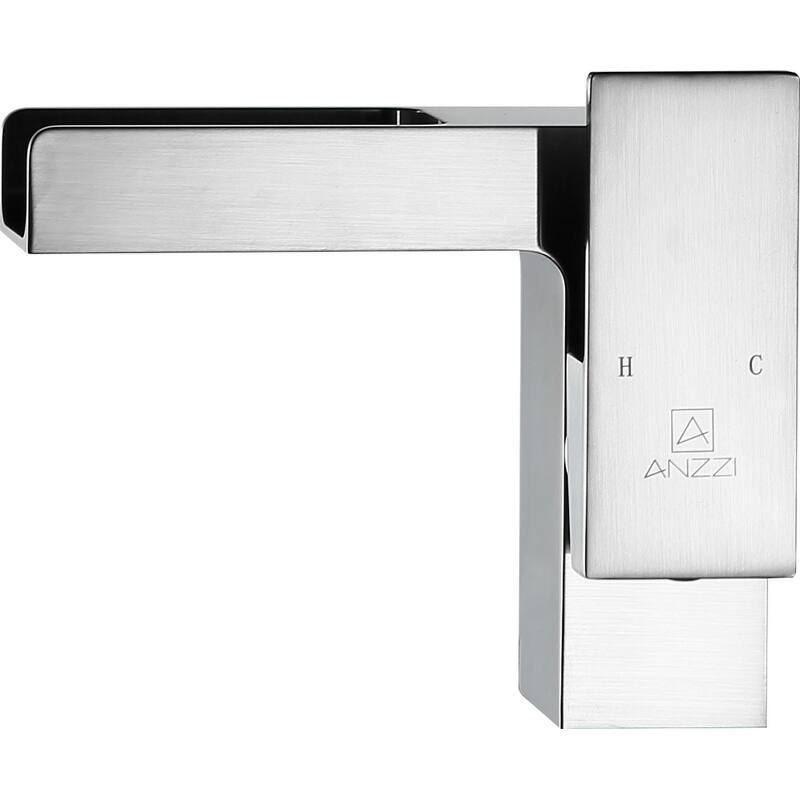 ANZZI Zhona Single Hole Single-handle Low-arc Bathroom Faucet in Brushed Nickel