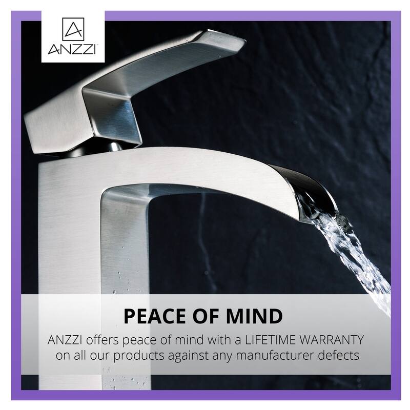 ANZZI Key Single-handle Vessel Bathroom Faucet in Brushed Nickel