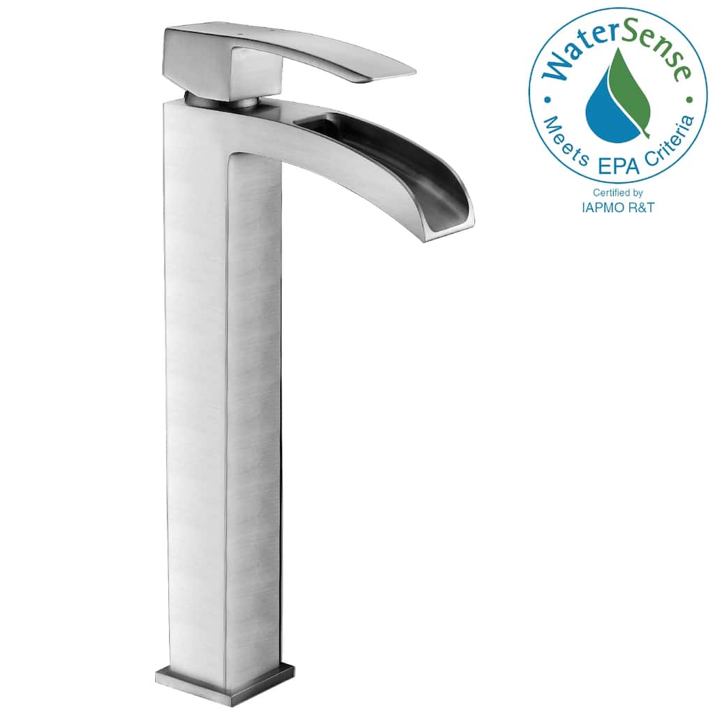 ANZZI Key Single-handle Vessel Bathroom Faucet in Brushed Nickel