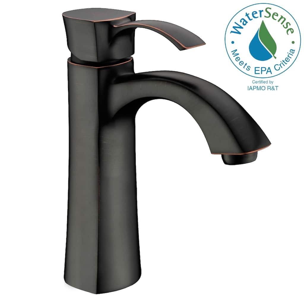 ANZZI Rhythm Single-handle Mid-arc Bathroom Faucet in Oil Rubbed Bronze