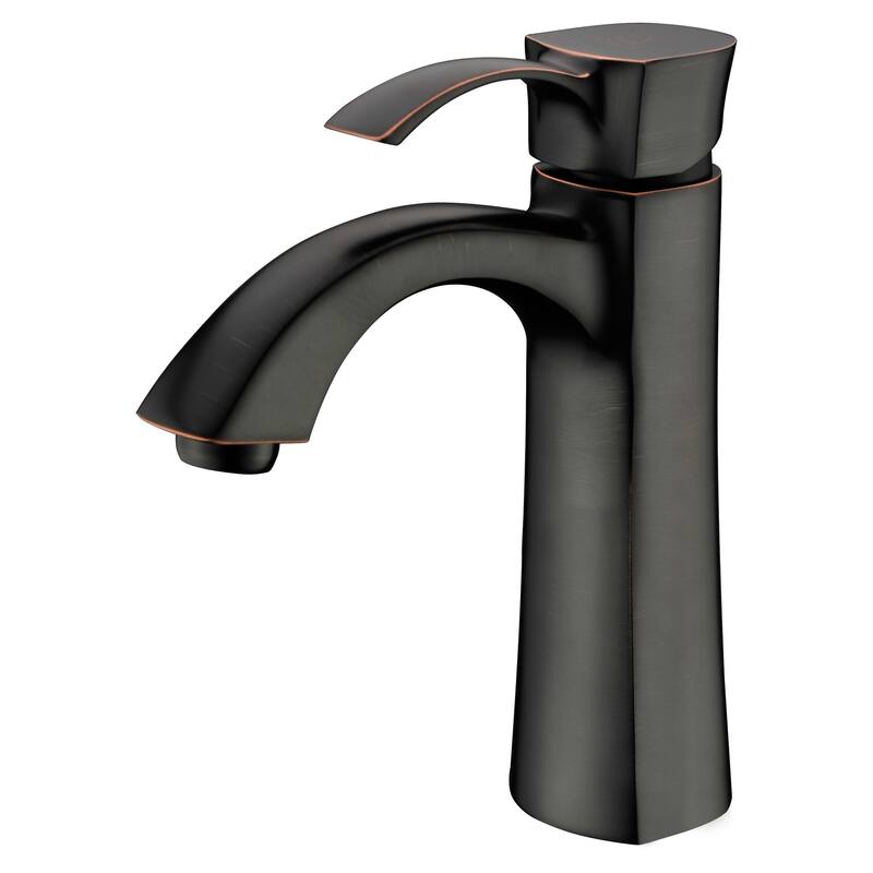 ANZZI Rhythm Single-handle Mid-arc Bathroom Faucet in Oil Rubbed Bronze