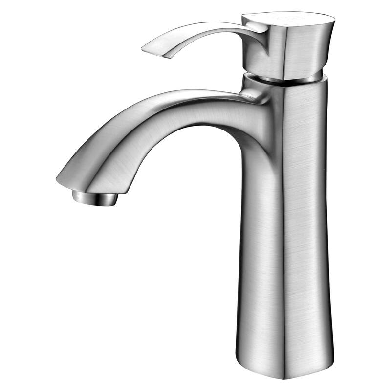 ANZZI Rhythm Single-handle Mid-arc Bathroom Faucet in Brushed Nickel