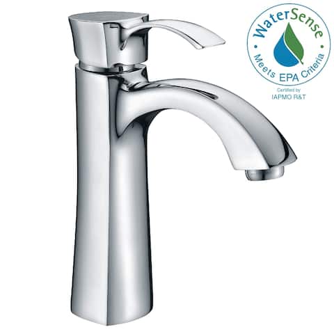 ANZZI Rhythm Single-handle Mid-arc Bathroom Faucet in Polished Chrome