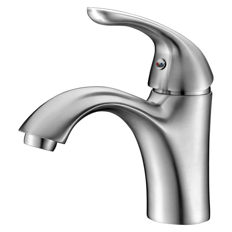 ANZZI Clavier Single Hole Single-handle Mid-arc Bathroom Faucet in Brushed Nickel