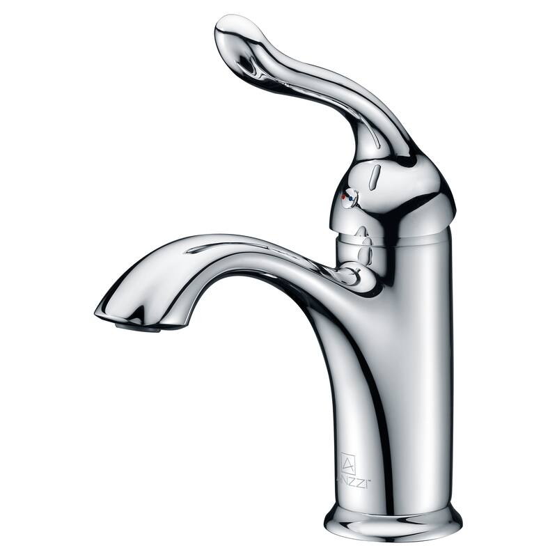ANZZI Arc Single Hole Single-handle Low-arc Bathroom Faucet in Polished Chrome