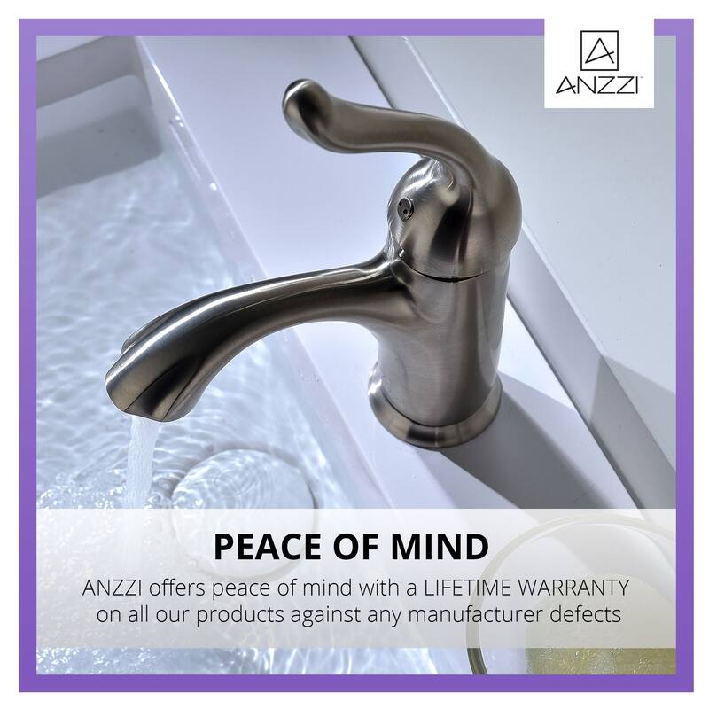 ANZZI Arc Single Hole Single-handle Low-arc Bathroom Faucet in Polished Chrome