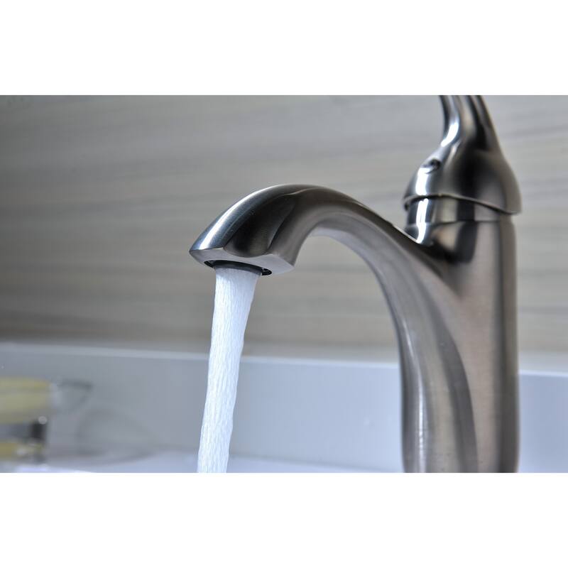 ANZZI Arc Single Hole Single-handle Low-arc Bathroom Faucet in Polished Chrome