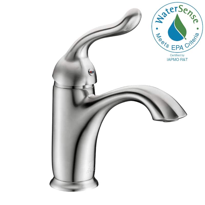 ANZZI Arc Single Hole Single-handle Low-arc Bathroom Faucet in Polished Chrome