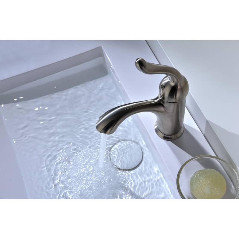 ANZZI Arc Single Hole Single-handle Low-arc Bathroom Faucet in Polished Chrome