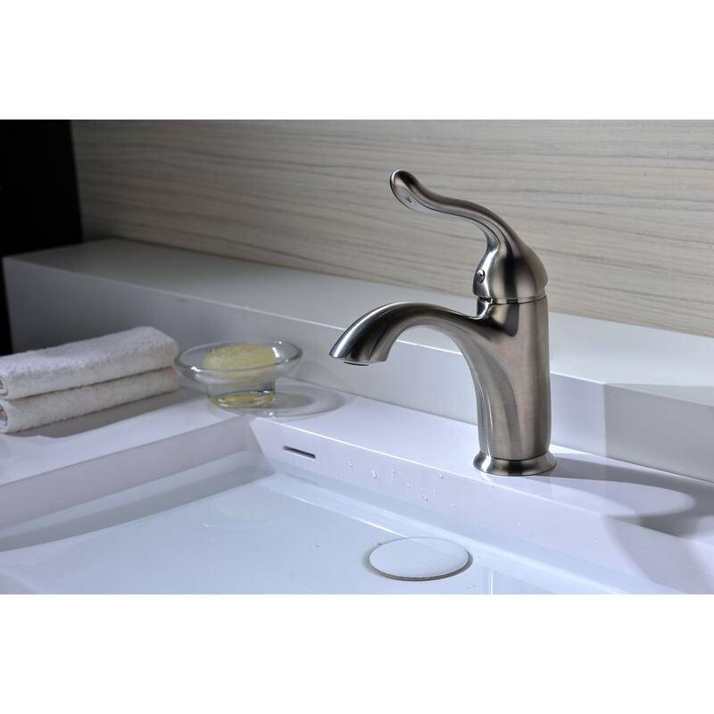 ANZZI Arc Single Hole Single-handle Low-arc Bathroom Faucet in Polished Chrome