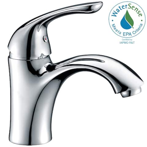 ANZZI Clavier Series Single Hole Single-handle Mid-arc Bathroom Faucet in Polished Chrome