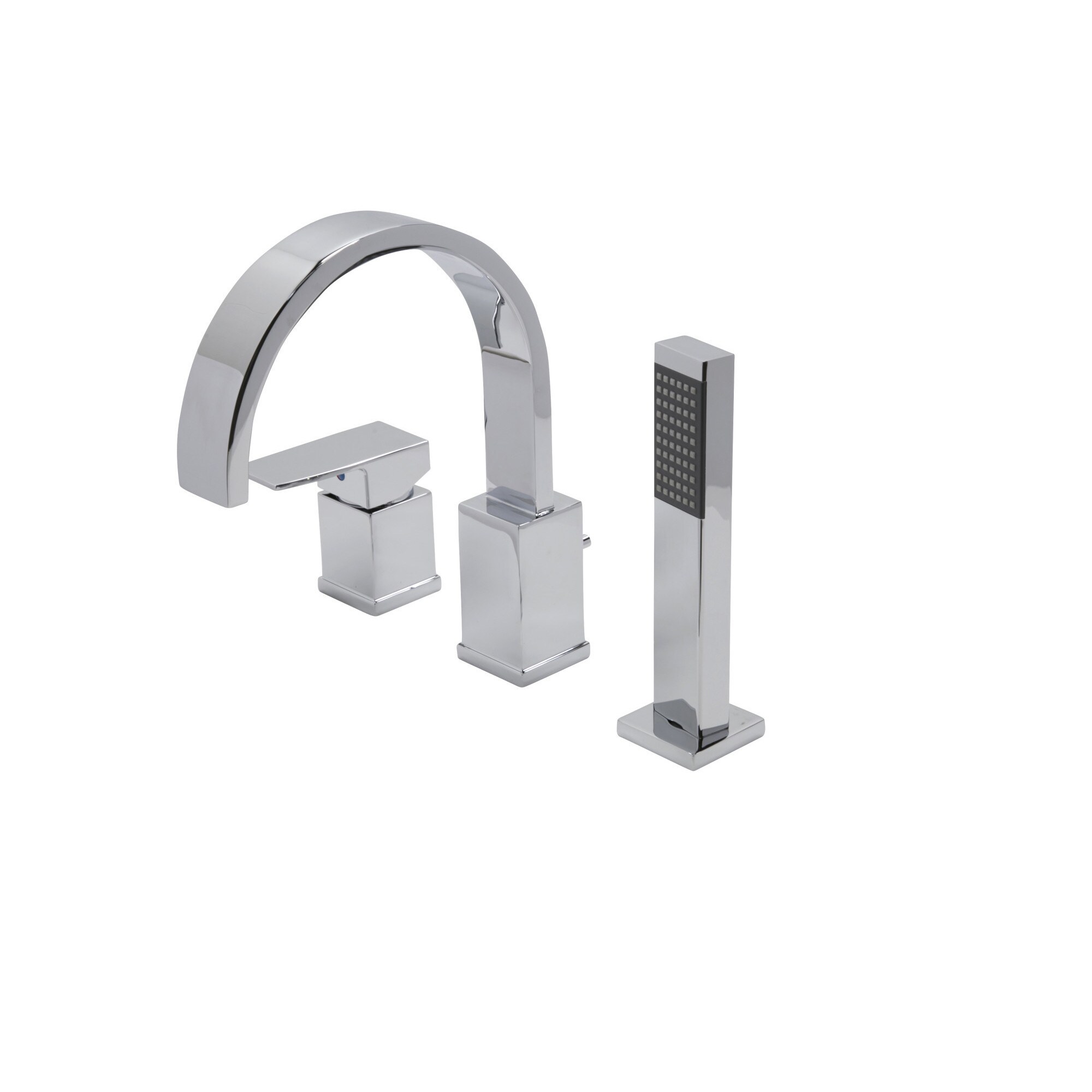 Shop Anzzi Nite Series Single Handle Deck Mount Roman Tub Faucet