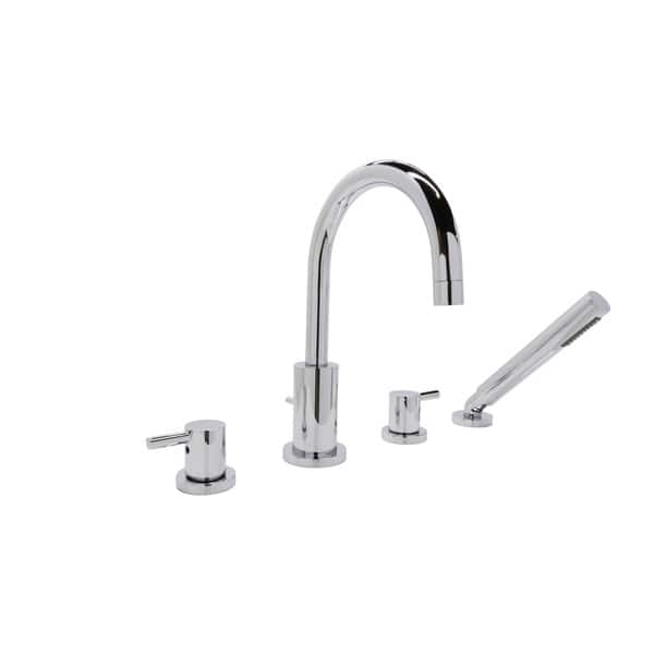 Shop Anzzi Lien Series 2 Handle Lever Deck Mount Roman Tub Faucet