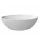 preview thumbnail 4 of 6, Anzzi Cestino 5.5-foot Man-made Stone Classic Soaking Bathtub in Matte White with Kros Faucet in Chrome