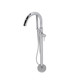 preview thumbnail 5 of 6, Anzzi Cestino 5.5-foot Man-made Stone Classic Soaking Bathtub in Matte White with Kros Faucet in Chrome