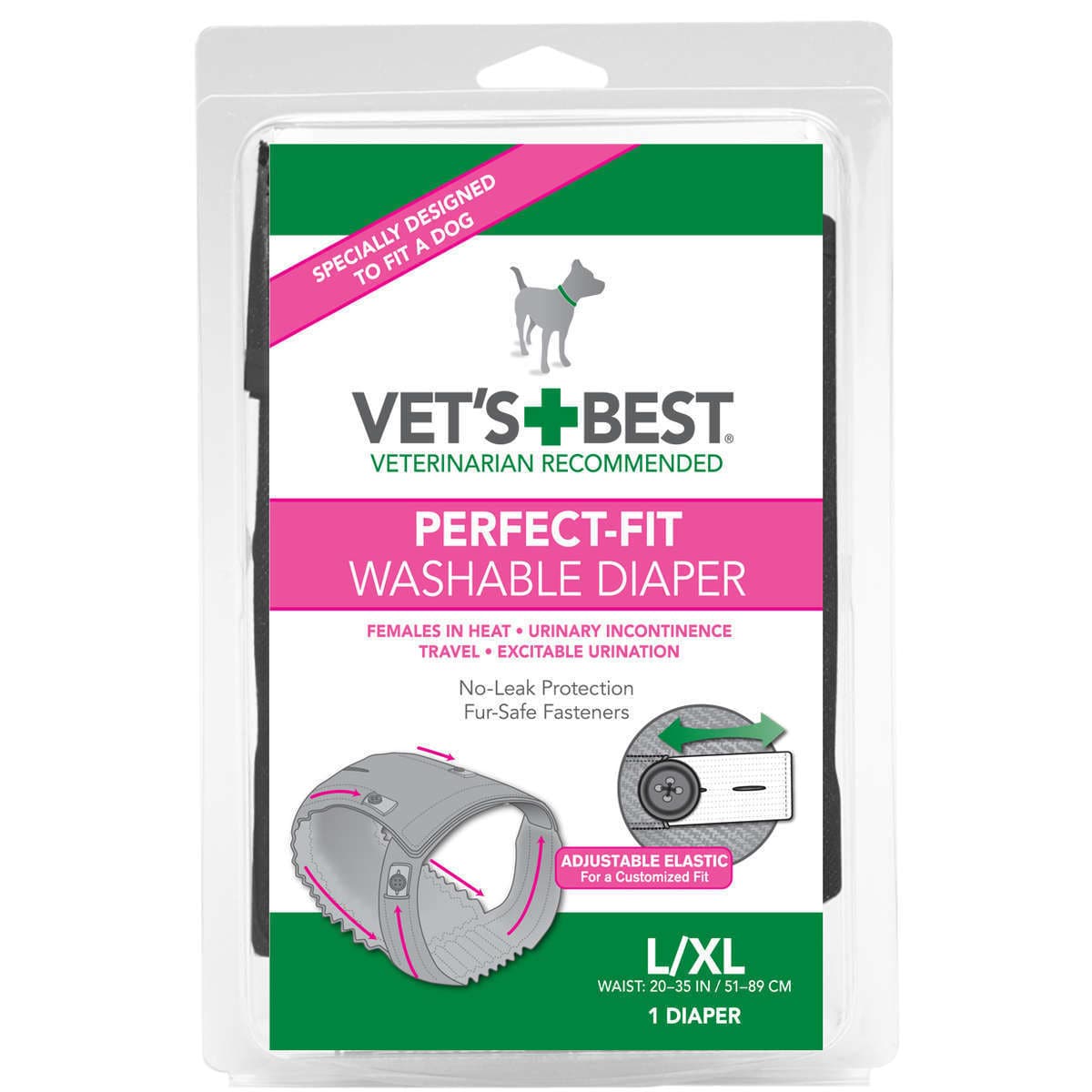 vet's best diapers for dogs