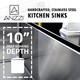 preview thumbnail 15 of 14, ANZZI Elysian 36" Farmhouse Double Bowl Kitchen Sink with Nickel Singer Faucet - Silver