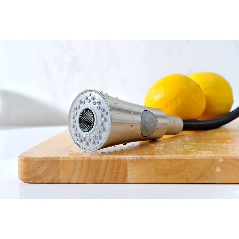 ANZZI Moore Stainless Steel 32-inch Double Bowl Undermount Kitchen Sink with Singer Brushed Nickel Faucet