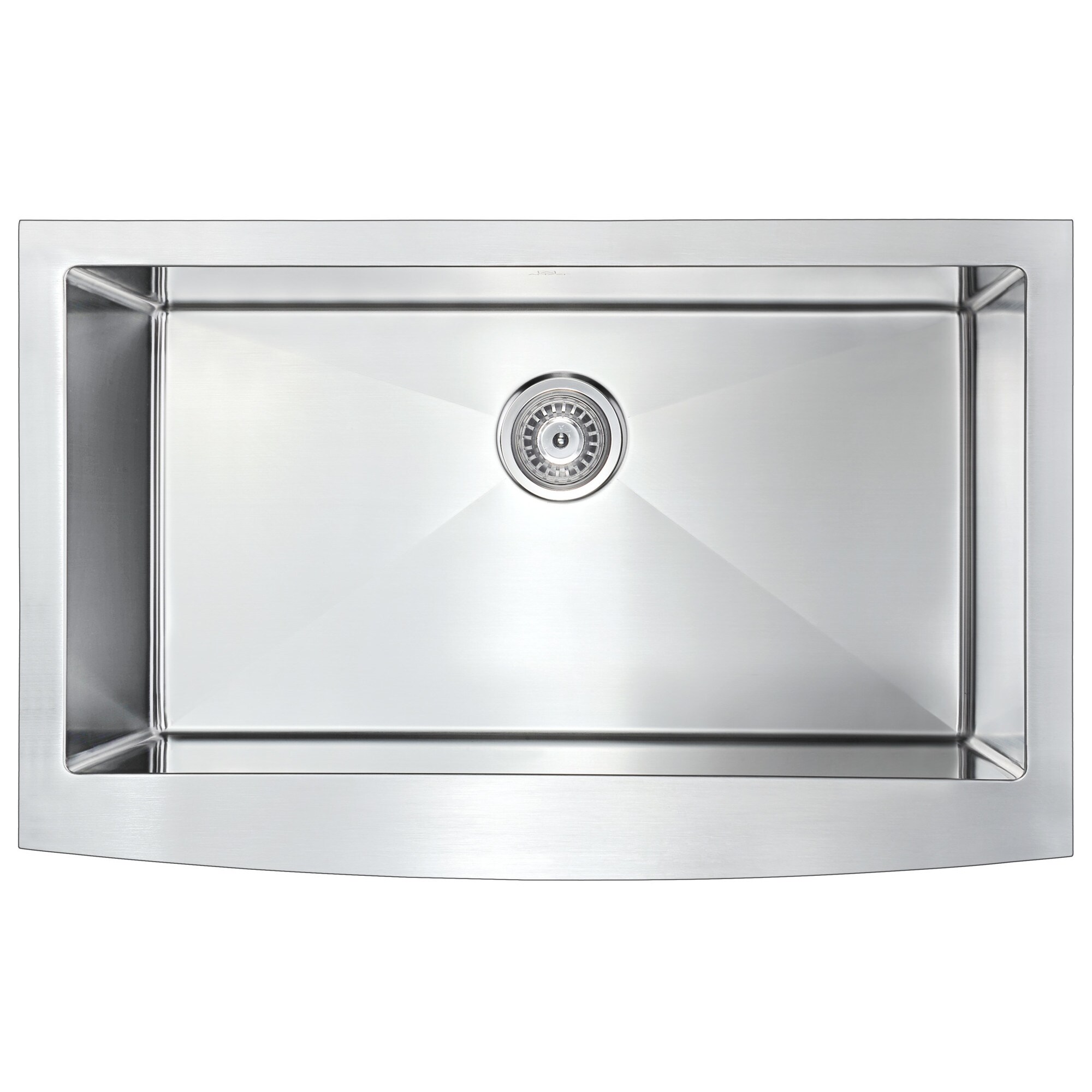 Shop Anzzi Elysian Farmhouse Stainless Steel 36 Inch 0 Hole