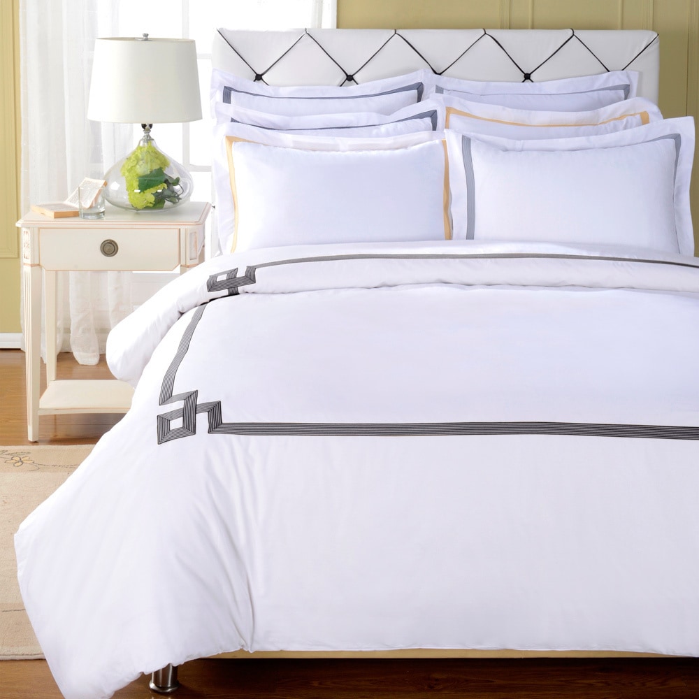 Shop Superior Miller 3 Piece King Cal King Size Duvet Cover Set