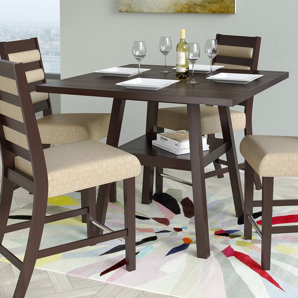 Shop Corliving Bistro Cappuccino 36 Inch Counter Height Dining