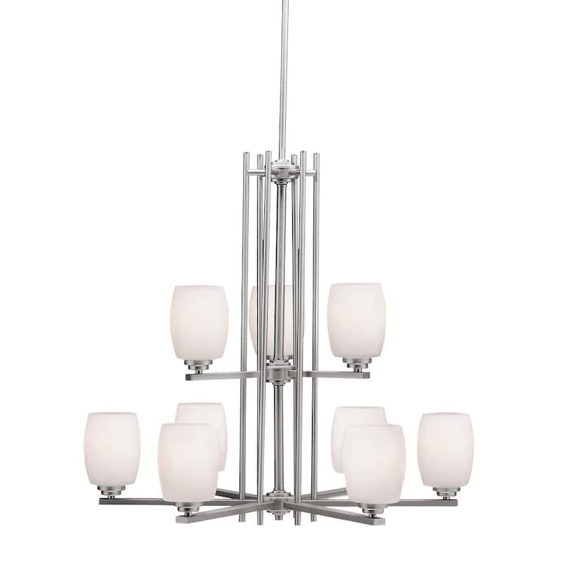 Kichler Lighting Eileen Collection 9-light Brushed Nickel Chandelier