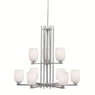 Kichler Lighting Eileen Collection 9-light Brushed Nickel Chandelier