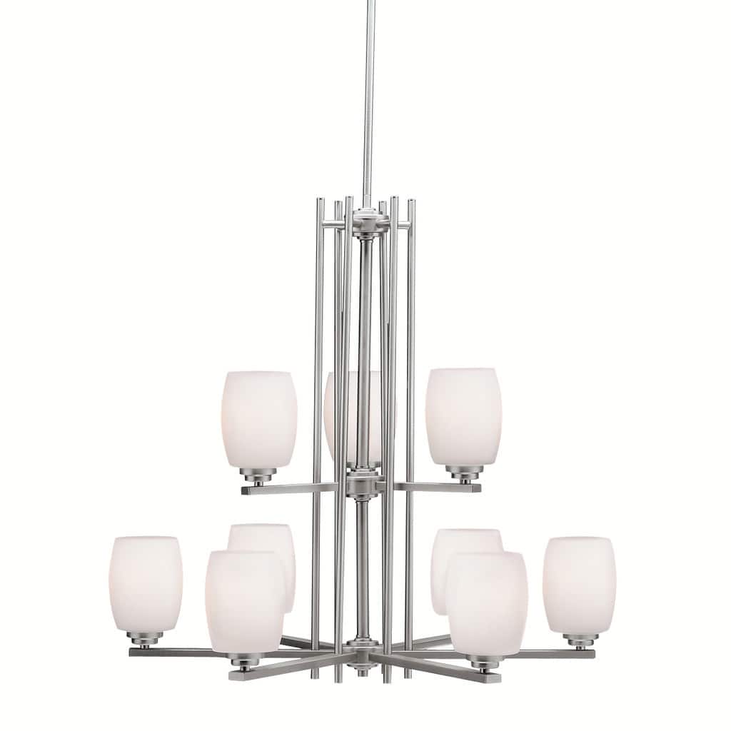Kichler Lighting Eileen Collection 9-light Brushed Nickel Chandelier