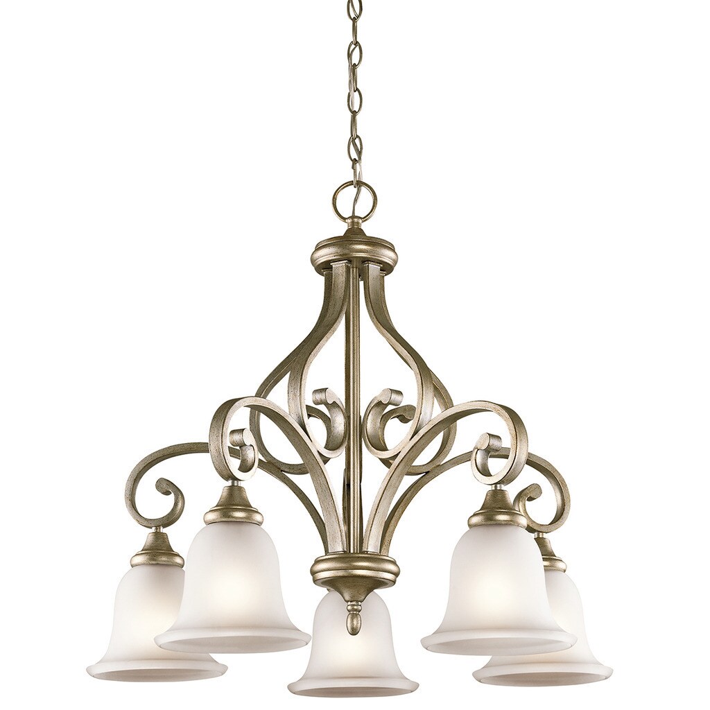 Kichler Lighting Monroe Collection 5-light Sterling Gold Chandelier - Chandeliers For Bedrooms by Overstock.com