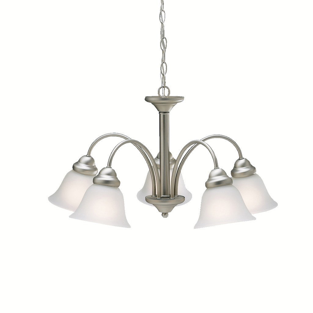 Kichler Lighting Wynberg Collection 5-light Brushed Nickel Chandelier - Chandeliers For Bedrooms by Overstock.com