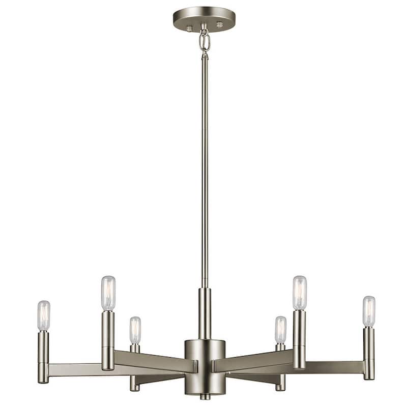 Kichler Lighting Erzo Collection 6-light Satin Nickel Chandelier