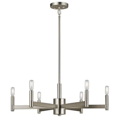 Kichler Lighting Erzo Collection 6-light Satin Nickel Chandelier