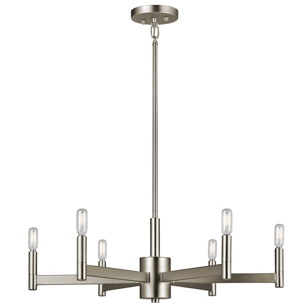 Kichler Lighting Erzo Collection 6-light Satin Nickel Chandelier
