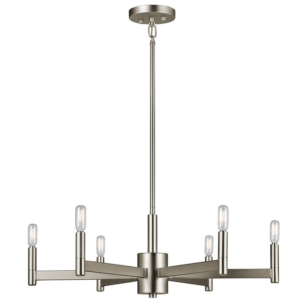 Kichler Lighting Erzo Collection 6 Light Satin Nickel Kichler Lighting Erzo Collection 6 Light Satin Nickel Chandelier