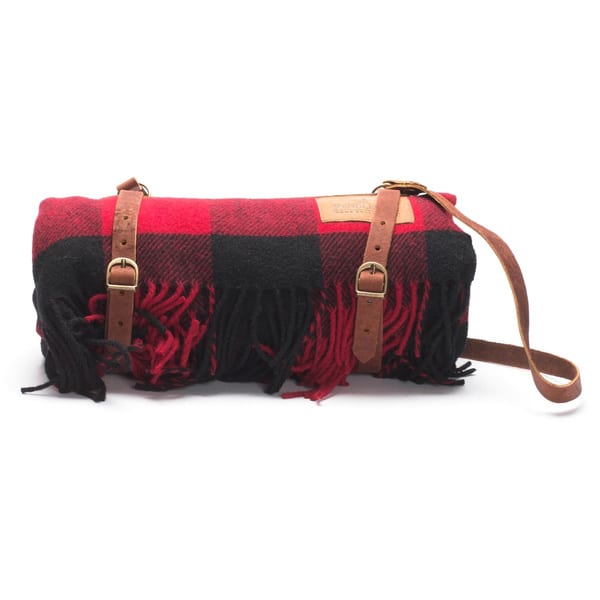 Pendleton Rob Roy Motor Robe Blanket with Leather Carrier On Sale