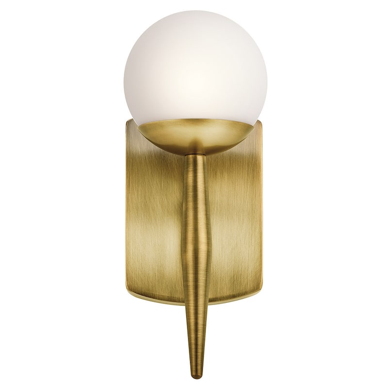 Kichler Lighting Jasper Collection 1-light Natural Brass Halogen Wall Sconce