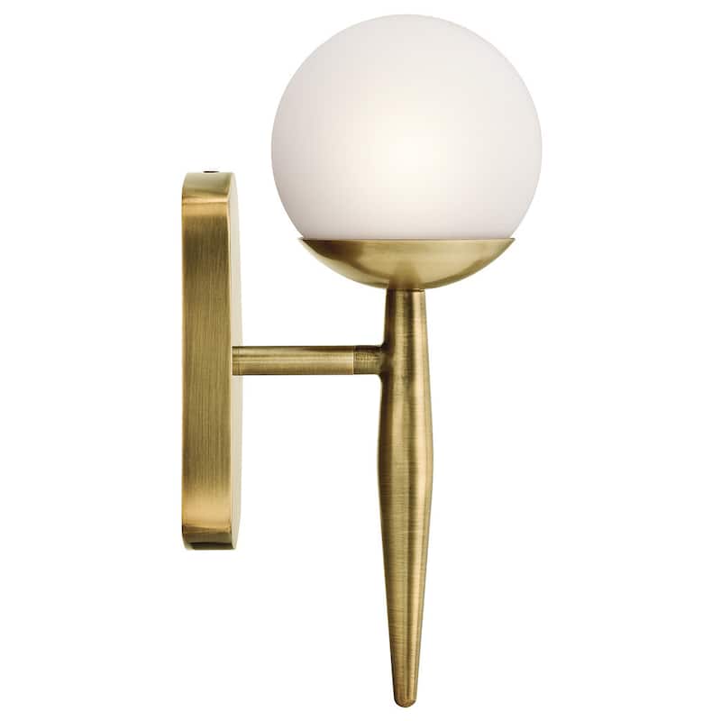 Kichler Lighting Jasper Collection 1-light Natural Brass Halogen Wall Sconce