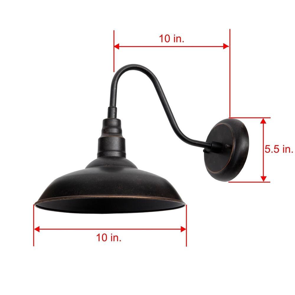 AA Warehousing Lora 1 Light Outdoor Wall Light in Oil Rubbed Bronze