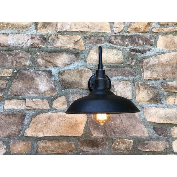 Shop Aa Warehousing Lora 1 Light Outdoor Wall Light In Oil Rubbed