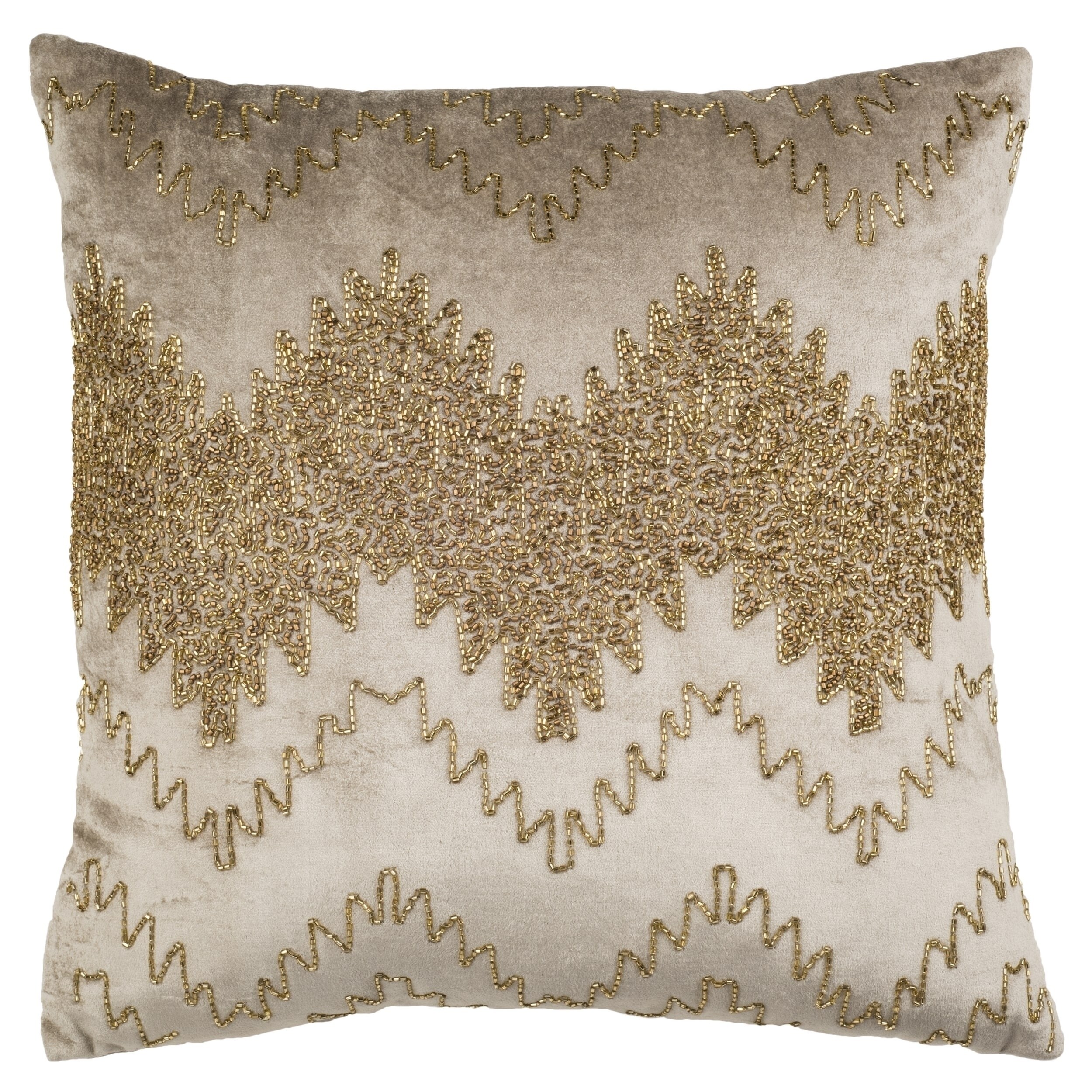 Shop Safavieh 18 Inch Gold Sparkle Gold Decorative Pillow On
