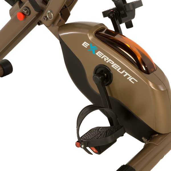 Exerpeutic Folding Folding Recumbent Exercise Bike Exercise Bikes