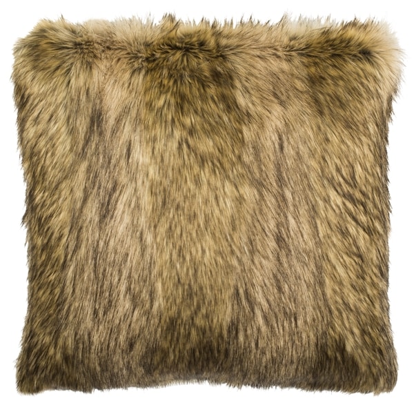 Safavieh 20-inch Golden Noir Brown/ Champagne Decorative Pillow