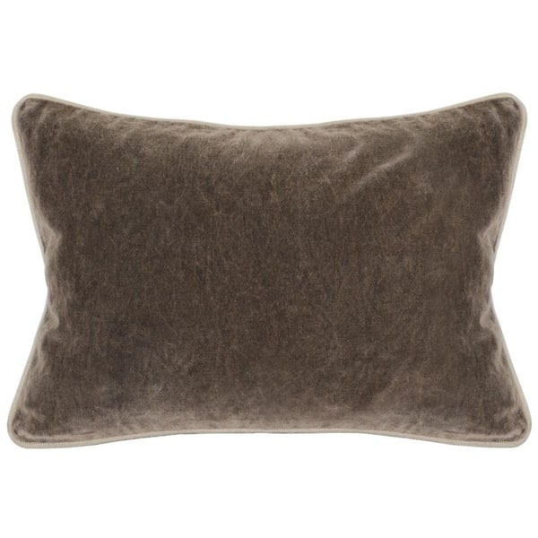 Porch & Den Montclair Velvet Throw Pillow - Brown