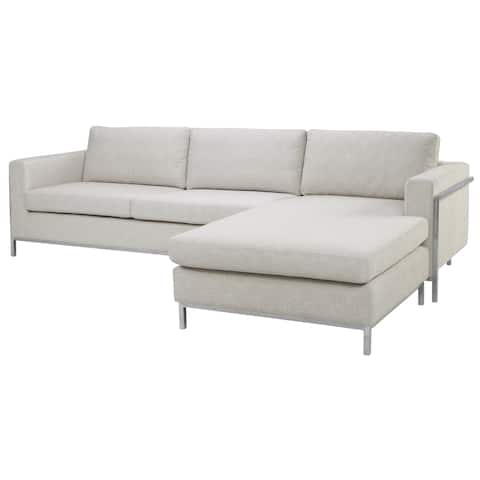SAFAVIEH Couture High Line Collection Camila Off White Polyester Blend Sectional
