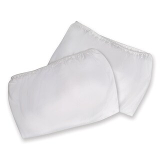 Badger Basket Fitted Sheets for Wishes Oval Bassinet White (Set of 2)