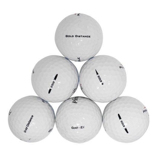 Shop 50 Pinnacle White Recycled Rubber Golf Balls with Free Bucket ...