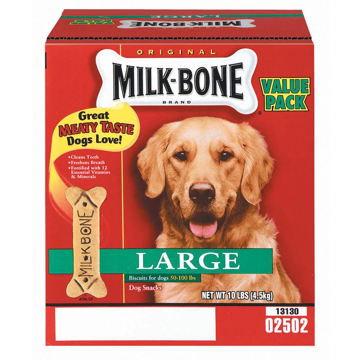 milk bone 10 lb large original dog biscuits